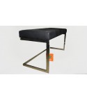 BANQUETA INOX TAPIZADO NEGRO