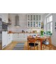 COCINA FABRICACION PROPIA LACADA BLANCO ENCIMERA MADERA