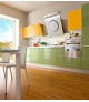 COCINA ESTRATIFICADO ALTO BRILLO ENCIMERA SILESTONE