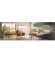 COCINA RECHAPADO MADERA NATURAL ENCIMERA SILESTONE